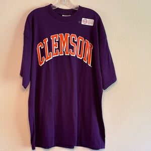 NWT Clemson Purple & Orange Crable Sportswear Short Sleeve T-Shirt Size XL